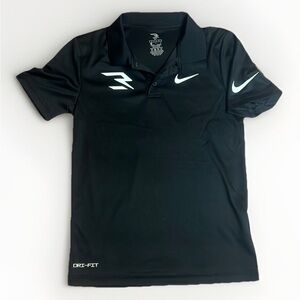 Nike 3Brand by Russell Wilson Youth Golf Polo sz M 8-10y Black